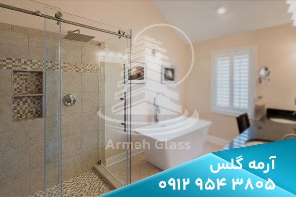 انواع کابین دوش شیشه ای | پارتیشن شیشه ای حمام