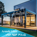 آلاچیق شیشه‌ ای مدرن | خرید و قیمت اتاقک شیشه ای - تصویر 2