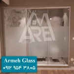 کابین دوش شیشه ای با شیشه مات | قیمت کابین دوش مات