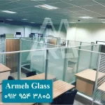 پارتیشن شیشه ای دوجداره | قیمت پارتیشن شیشه ای اداری