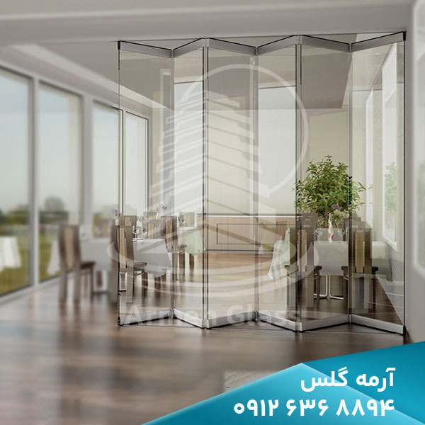 درب و پنجره پروانه ای | درب شیشه ای پروانه ای