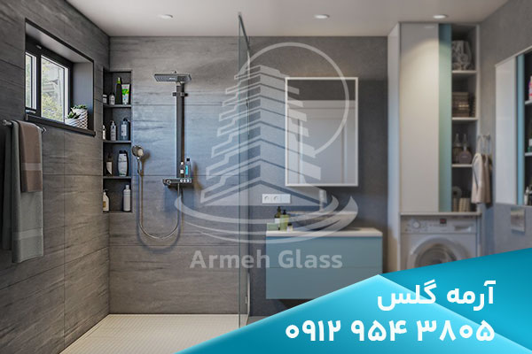 کابین دوش شیشه ای و طراحی دکوراسیون حمام